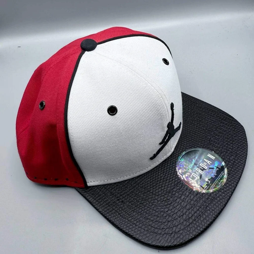 Air Jordan Hat Men White Black Embroidered‎ Logo Jumpman Snap Back Cap